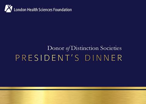Donor of Distinction Societies Presidents Dinner